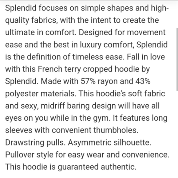 Splendid Hoodie - Picture 3 of 3